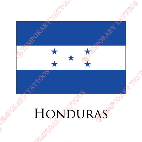 Honduras flag Customize Temporary Tattoos Stickers NO.1890
